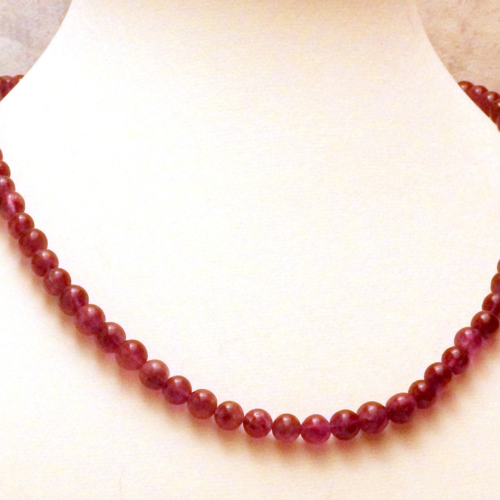 Amethyst beaded necklace 1441